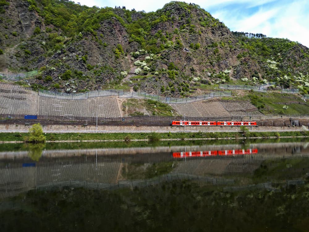 Slope stabilisation nets & rockfall barriers: Pictured slope stability nets and erosion control nets on a mountain side.