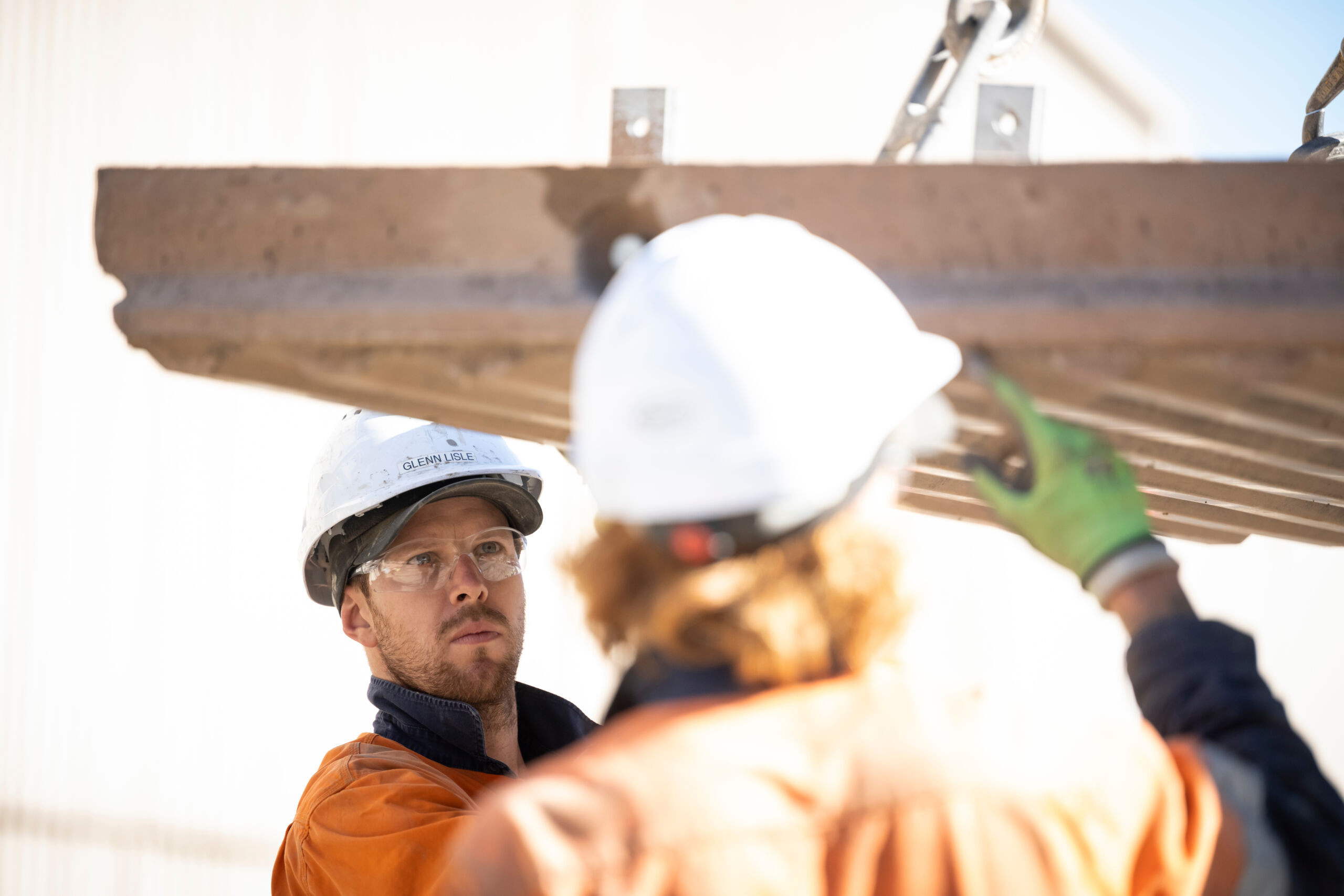 Geoquest Australia Albury, NSW, precast concrete manufacturing site colleagues